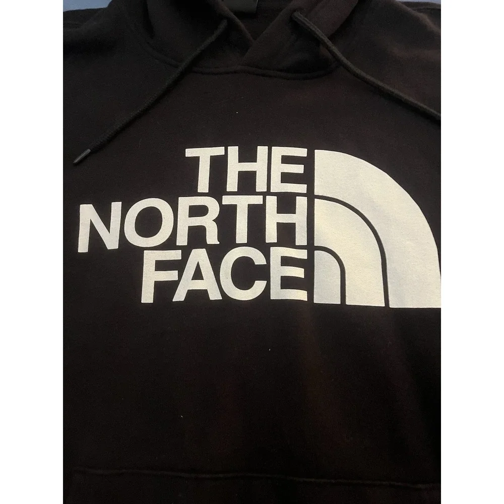 The North Face Black Hoodie Men's L Logo Pullover Hooded Sweatshirt